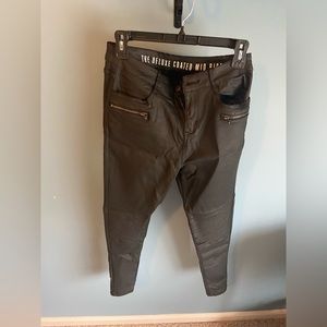 Cotton On Black Deluxe Coated Mid-Rise Skinny Jeans, Size 8